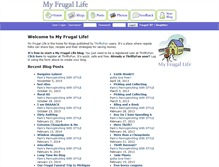 Tablet Screenshot of myfrugallife.com